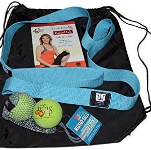 Yoga Tune Up Quickfix RX KneeHab with Jill Miller Kit Including Instructional DVD, Original Set of yoga tune up Therapy Balls, and a Stretch Strap