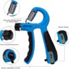 Blue Grip Strength Trainer. Hand Grip, Finger and Forearm Strengthener, With Counter and Adjustable Resistance 10-130 lbs. Great For Rehabilitation and For Musicians, Rock Climbers, Golfers, Baseball Players and Other Athletes. - Image 3