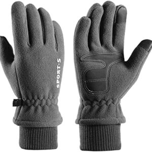 Warm Velvet with Buckle Men's Plus Winter Gloves Gloves Women's Non-Slip and Riding Gloves Gloves Mittens