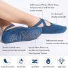 6 Pairs Yoga Socks for Women Nonslip Barre Socks with Straps Ballet Dance Socks for Yoga Pilates Ballet Barre Dance - Image 5