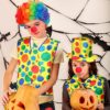 Clown Costume Set of 8, Include Red Clown Nose, Clown Shoes, Clown Vest, Clown Hat, Clown Wig, Clown Bow Tie and White Gloves Clown Accessories for Kids Adult Carnivals Halloween Funny Pretend Play - Image 7