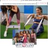 FITLUV Fabric Booty Bands for Thigh, Hip, Butt and Leg Workouts. Set of 5 Non Slip Cloth Exercise Resistance Bands. Best Home Gym Workout for Glutes. Portable Fitness Travel Accessories and Equipment. - Image 7