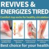 Copper Compression Socks Women & Men Circulation - Best for Running, Nursing, Hiking, Recovery, Flight & Travel Socks - Image 2