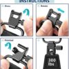 EZshoot Gun Sling 2 Point Rifle Sling with Swivels, Comfortable Neoprene Padded Hunting Rifle Sling, Length Adjustable Rifle Shoulder Strap for Outdoors - Image 7
