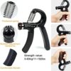 Grip Strength Trainer Workout Kit- Adjustable Resistance Hand Gripper, Finger Exerciser, Finger Stretcher, Grip Ring & Stress Relief Grip Ball- Hand Excersize Grip Strengthener For Athletes (5 Pack) - Image 2