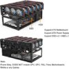 Toprema Mining Rig Frame for 6/8 GPU Steel Open Air Miner Rig Case Rack for Crypto Coin Currency Bitcoin ETH Ethereum ZCash Mining Accessories Tools - Frame ONLY - Image 7