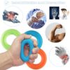 Turfox Hand Grip Strength Trainer , Finger Finger Stretcher Strength Trainer (9 PCS) Silicone Resistance Bands Finger Stretcher, Relieve Wrist & Thumb Pain, Carpal tunnel, Great for Rock Climbing - Image 3
