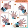 Finger Exerciser Finger Stretcher Finger Resistance Band Guitar Strength Trainer Reverse Grip Strengthener Climbing Exercise Equipment Finger Extensor Strengthener for Wrist Hand(Blue,40 LB) - Image 3
