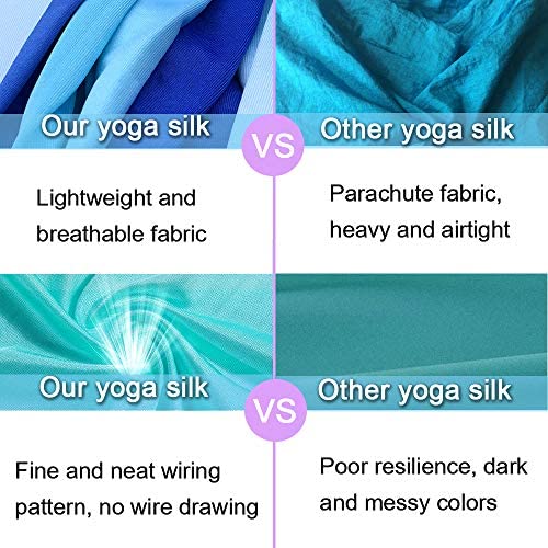 SAIVEN 10m Aerial Silks Equipment - Premium Yoga Swing Set, Aerial Yoga Hammock kit, Yoga Starter Kit, Aerial Dance Equipment(L: 10m x W: 2.8m) - Image 4