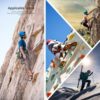 CAMNAL Heavy Duty Carabiner UIAA Certified Locking Carabiner 25KN (About 5620 lbs) Screw Lock Carabiner D Shape Carabiner Clip for Rock Climbing, Mountaineer, Aerial Work - Image 5