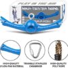 YAMIPROBI Ninja-Twister Swing Spins Set: Slackline Attachments - 360° Handle Twist-Spin Flips Toy Activate Ninja Powers - Ninja Warrior Accessories - Kids Ninja Hang Toys for Playground Backyard - Image 4