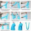 EUPEFIST Aerial Yoga Hammock Set, Pilates Yoga Swing Set, 2.8 m Wide Nylon Hammock, Silk Fabric 4M 5M 6M 7M Flying Yoga Sensory Swing Pilates Inversion Gymnastic Yoga Sling Aerial Fitness rig,Y,5M - Image 6