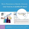 A AZURELIFE Resistance Bands, Professional Non-Latex Elastic Exercise Bands, 5 ft. Long Stretch Bands for PT, Yoga, Pilates, Rehab, at-Home or The Gym Workouts - Image 5