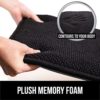 Gorilla Grip Memory Foam Chair Cushions, Slip Resistant, Thick and Comfortable Seat Cushion Pads, Durable Soft Pain Relief Pad for Office Desk, Dining Table, Kitchen Chairs, Set of 2, 16x16, Black - Image 2