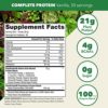 PlantFusion Complete Vegan Protein Powder - Plant Based Protein Powder With BCAAs, Digestive Enzymes and Pea Protein - Keto, Gluten Free, Soy Free, Non-Dairy, No Sugar, Non-GMO - Vanilla Bean 2 lb - Image 2