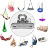 Gwongvvei Heavy Duty Swing Hanger Stainless Steel 304 Antirust, 1800 lb Capacity 180° Swing, Playground Porch Yoga Seat Trapeze, Hammock Chair, Hanging Kit, Swing Set Indoor Outdoor, Innovative Design - Image 7