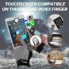FUDOSAN Cycling Gloves Touchscreen Ultimate Frisbee Gloves Non-Slip Flexible Thin Workout Gloves - Image 2