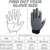 FUDOSAN Cycling Gloves Touchscreen Ultimate Frisbee Gloves Non-Slip Flexible Thin Workout Gloves - Image 5