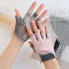 ITODA Cycling Driving Fingerless Gloves, Summer Sunscreen Cooling Breathable Half Fingers Anti-UV Touchscreen Gloves Riding Full Palm Sports Non-Slip Grip Motorcycle Golf Outdoor Mittens for Women - Image 4
