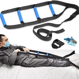 Homymusy Bed Ladder Assist，Pull up Helper and Sit up Helper with 4 Handle Grips (95 INCHES,1 Pack)