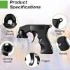 2 Pack Aerosol Spray Trigger Handle Spray Can Grip Handle Spray Paint Gun Reusable Universal Spray Handle Grip Full Hand Grip for Spray Paint Adhesive Lubricant (Black) - Image 3