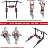 BESTHLS Pull Up Bar Wall Mounted Chin Up Bar Wall Mount Multifunctional Dip Station for Indoor Home Gym Workout,Power Tower Set Training Equipment Fitness Dip Stand Supports to 440 Lbs - Image 4