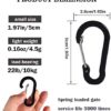 Mini Carabiner Clip Aluminum Lightweight D-Shape Spring for Keychain Climbing Fishing Hiking Outdoor - Image 5