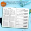 EPEWIZD Fitness Journal Hardcover Workout Planner 6- Month Undated Workout Log Book Home Gym Accessories for Women and Man Green - Image 3