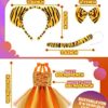 4 Pcs Animal Costume for Halloween Kids Party Costume Set Includes Tutu Headband Ears Bow Tie and Tail for Cosplay - Image 3