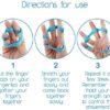 Finger Stretcher Durable 5 Loop Band - Physical Therapy Hand Exerciser Builds Strength, Grip, and Dexterity Which Helps Recovery from Fractures, Carpal Tunnel, Guitar, Piano, and Typing Muscle Tension - Image 5
