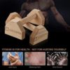 airogym Push-up Stand, 2 PCS Wood Pushup Bars Non-Slip Base Exercise Home Workout Equipment, 30CM Wooden Parallettes Handle Stands Grip for Men Strength Training, Planks Calisthenics - Image 6