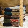 5 Pack Womens Wool Socks Winter Warm Socks Thick Knit Cabin Cozy Crew Soft Socks Gifts for Women - Image 2