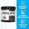 PEScience Prolific Pre Workout, Raspberry Lemonade, 40 Scoop, Energy Supplement with Nitric Oxide - Image 2