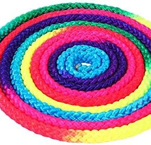 Dioche Gymnastics Rope, Rainbow Color Rhythmic Gymnastics Rope Sports Competition Arts Training Jump Rope