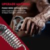 PACEARTH Hand Grip Strengthener Workout Kit, (4 Pack )Forearm Grip, 10-132lbs Adjustable Resistance Grip Strength Trainer with Stress Relief Grip Ball for Athletes, Musicians, Injury Recovery - Image 2