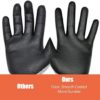 Ultra Durable Safety Work Gloves with Elastic Nylon, Non-slip, Power Grip, 3D Comfort Stretch Fit, Smart Touch Screen, Breathable, Antistatic, Small - Image 5