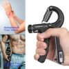 Grip Strength Trainer, Hand Grip Strengthener, Finger Forearm Exerciser, Grip Strength Trainer with Counter, Hand Exerciser for Muscle Building, Adjustable Resistance 10 lbs -130lbs - Image 3