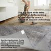 BaHoki Essentials Carpet Slip Stickers - Strong Grip on All Type of Floor Surface - Stick on Under Rug for Non Slip Carpet Grip - Rug Pads with Suction Pores for Firm Grip - 4 Pack - Image 2