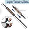 EZshoot Gun Sling 2 Point Rifle Sling with Swivels, Comfortable Neoprene Padded Hunting Rifle Sling, Length Adjustable Rifle Shoulder Strap for Outdoors - Image 2