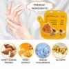5 Pairs of Anti-Aging Hand Cream Mask - Nuritious Honey and Almond Best Hydrating Hand & Nail Mask - Best Deep Moisturizing Gloves for Dry Hands to Nourishing, Softening, Hydrating and Protecting Skin - Image 2