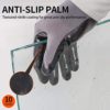 Vgo 10-Pairs Safety Work Gloves, Gardening Gloves, Non-slip Nitrile coating, Dipping Gloves (Size XL, Gray, NT2110) - Image 4