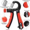 SWELLDOM 2 Pack Grip Strength Trainer with Counter, Adjustable Resistance 10-130Lbs (5-60kg), Non-Slip Gripper,Hand Grip Strengthener for Muscle Building and Injury Recovery - Image 2