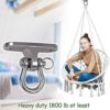 Gwongvvei Heavy Duty Swing Hanger Stainless Steel 304 Antirust, 1800 lb Capacity 180° Swing, Playground Porch Yoga Seat Trapeze, Hammock Chair, Hanging Kit, Swing Set Indoor Outdoor, Innovative Design - Image 4