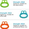 Fanwer 3 Level Hand Grip Strengthener Set Finger Exerciser Silicone Grip Strength Trainer Resistance Bands Finger Stretcher and Grip Hand Exercise Ring for Senior & Arthritis Relieve Wrist Pain (3PCS) - Image 3