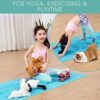 CHABAEBAE Kids Yoga Mat With Poses | Ink-Free Eco TPE Yoga Mat For Kids | Kids Mat | Toddler Play Mat Kid Yoga Mat Kids Exercise Mat, Kids Yoga Mat Girls, Boys & Mindful Kids (59" L 24" W 6mm Thick) - Image 5