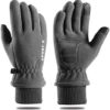 Warm Velvet with Buckle Men's Plus Winter Gloves Gloves Women's Non-Slip and Riding Gloves Gloves Mittens - Image 4