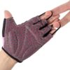 SPARKFIT Half Finger Cycling Gloves for Road Bikes and Mounting Biking, Bicycle Gloves Mountain Bike Gloves Non-Slip Shock Absorbent Palm Grip, Moisture Wicking Lightweight Lycra, Snug Compression - Image 4