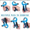 Blue Grip Strength Trainer. Hand Grip, Finger and Forearm Strengthener, With Counter and Adjustable Resistance 10-130 lbs. Great For Rehabilitation and For Musicians, Rock Climbers, Golfers, Baseball Players and Other Athletes. - Image 7
