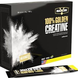 Maxler 100% Golden Creatine Sticks - Micronized Creatine Monohydrate Powder - Muscle Building Supplements - Pre Workout Vegan Supplement with Quick Absorption - Gluten Free Unflavored Creatine - 150g