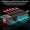 SUOHUI GPU Mining Rig Complete System for Ethereum Classic ETC, ETH, RVN, Flux, Ergo Crypto Miner with 8 GPU Mining Motherboard ,PSU, RAM,SSD, Stackable Mining Frame Machine(Without GPUs) - Image 3